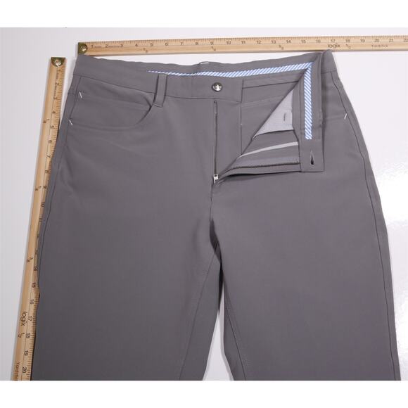 Footjoy Athletic Fit Gray Performance 5 Pocket Pants Trousers Men's 34x30 - Picture 5 of 7